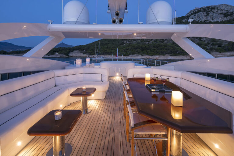 Motor yacht L'EQUINOX -  Sundeck by night