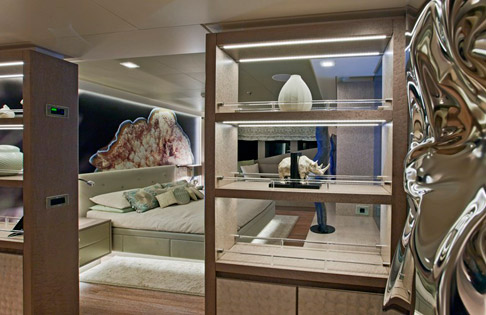 Motor yacht LIBERTY -  Master Cabin View 2