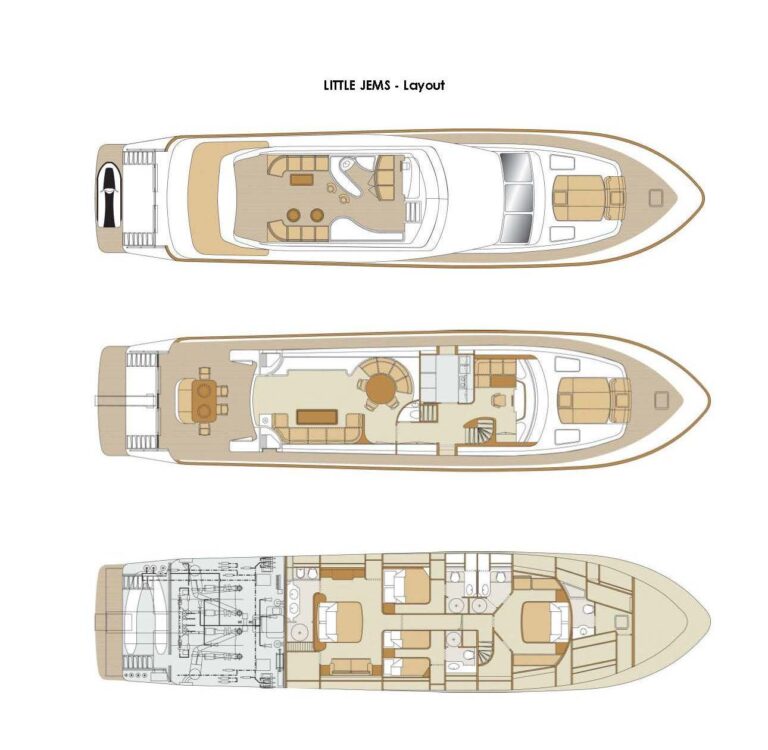 Motor yacht LITTLE JEMS layout
