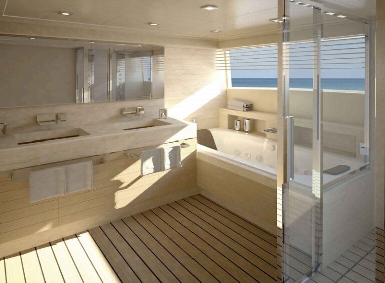 Motor yacht Navetta 33 Crescendo Master Bathroom