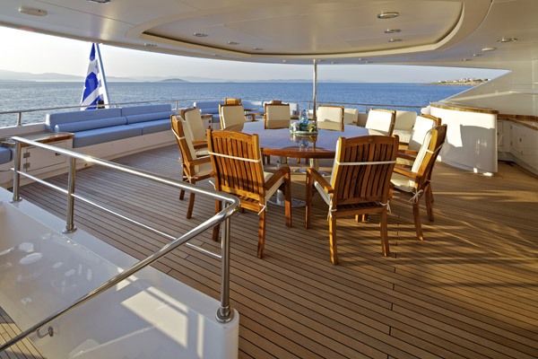 Motor yacht ORAMA -  Upper Deck Dining