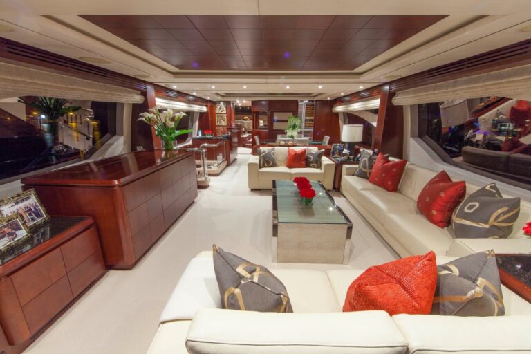 Motor yacht SORRIDENTE - Salon view forward