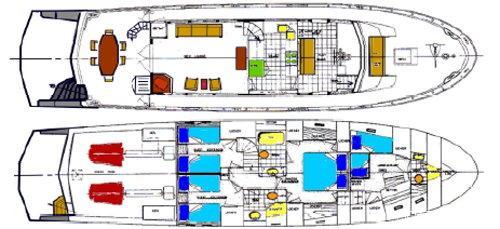 Motor yacht VIAGGIO -  Layout