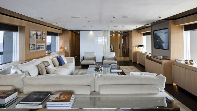 Mr T yacht saloon
