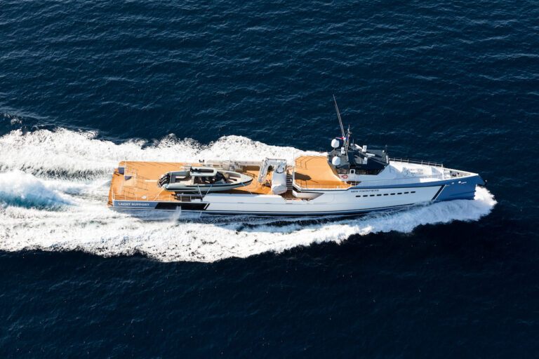 NEW FRONTIERS Yacht Support Vessel From Above By DAMEN