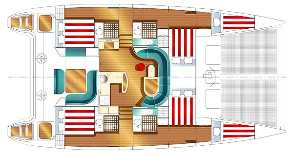 Nautitech 47 - layout
