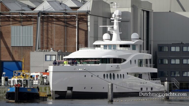 Newly launched super yacht by Amels