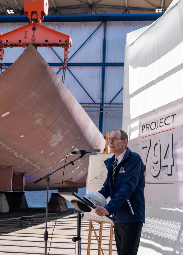 Nobiskrug Lays 62m Project 794 Keel