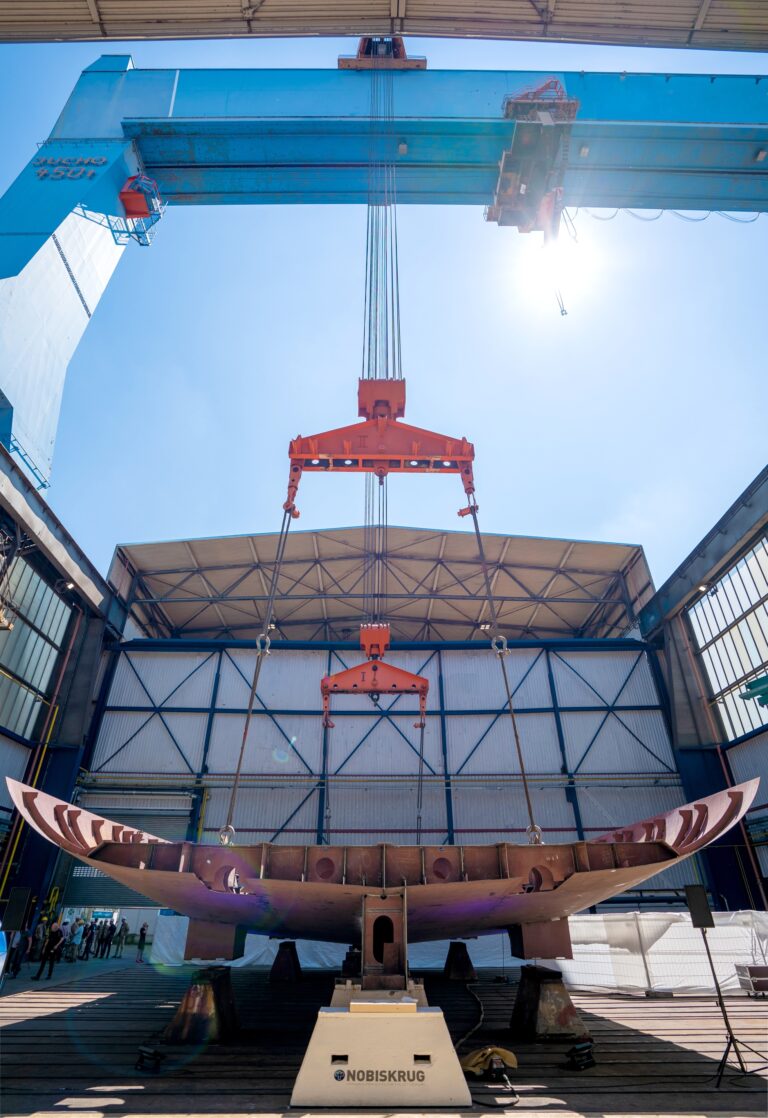 Nobiskrug Motor Yacht Project 794 Keel Laying