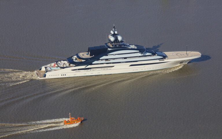 Nord Superyacht  Leaving The Yard
