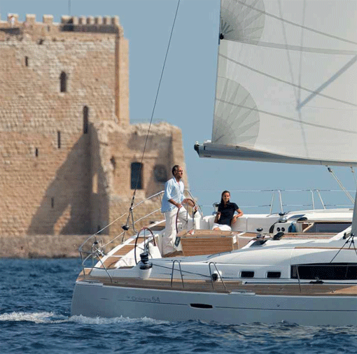 Oceanis54 at sea
