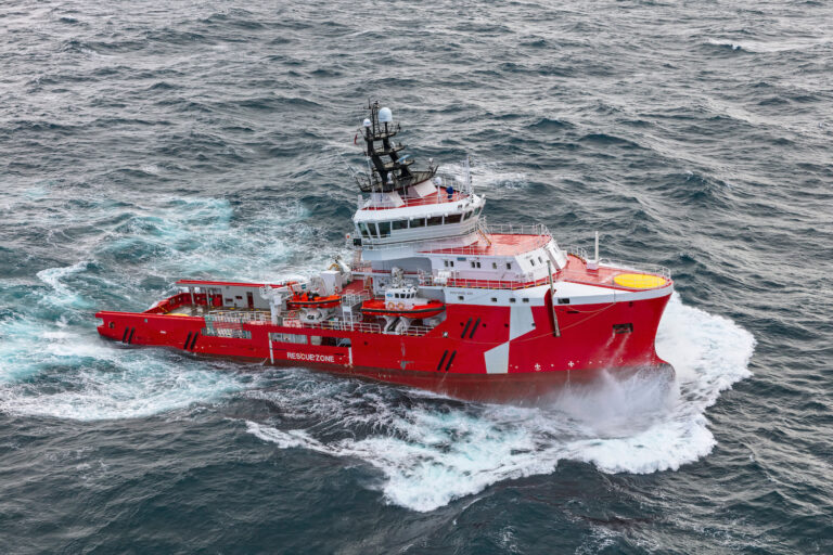 Offshore Rescue And Support Vessel Underway To Icon Yachts