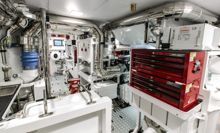 Ohana Yacht - Engine Room Credit Fitzroy Yachts