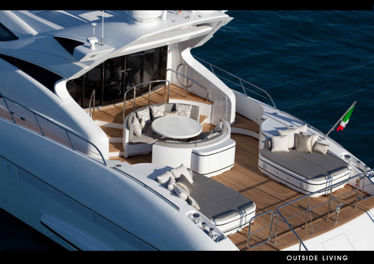 On board luxury yacht Rush