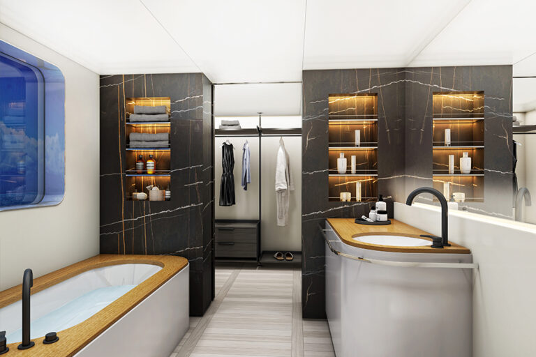 Owners Bathroom Night Time