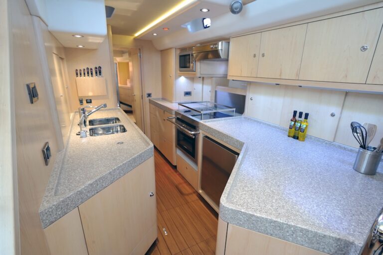 Oyster 625 Yacht - View of the galley - Image courtesy of Oyster Marine