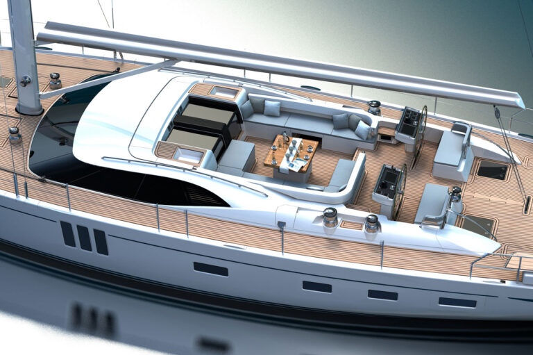 Oyster 825 yacht Cockpit