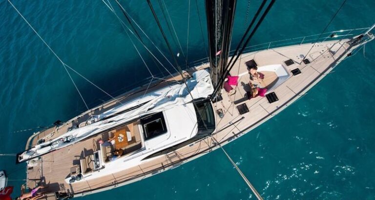 Oyster 885 Yacht CLARE -  From Above