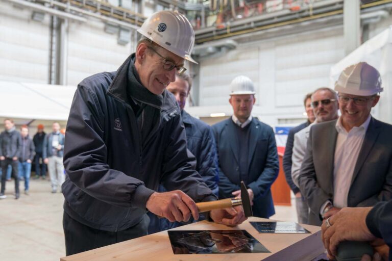 Preparation Of The Keel Laying Coin For Project Black Shark Superyacht