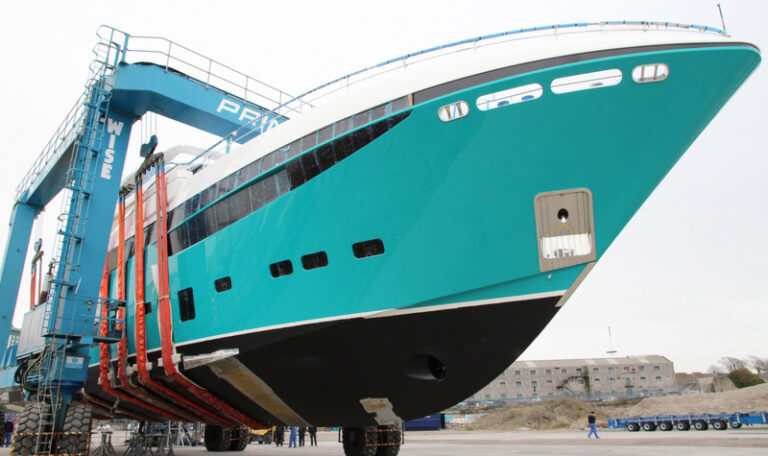 Princess 40M superyacht ANKA in her final stage of fit-out - Image by Princess Yachts International plc