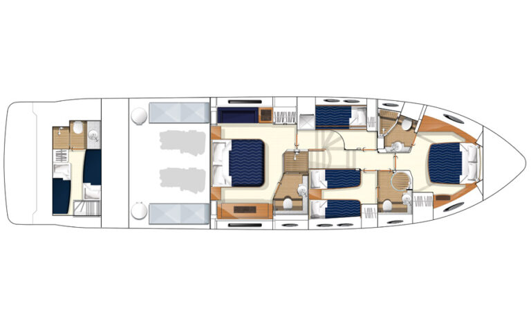 Princess 64 LADY M - Layout