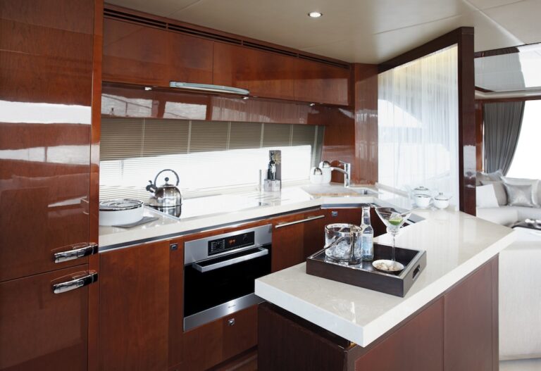 Princess 72 MY Galley - Image courtesy of Princess Yachts International