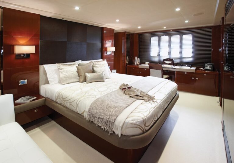 Princess 72 motoryacht master cabin - Image courtesy of Princess Yachts International