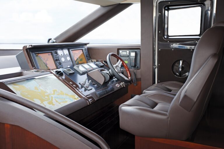 Princess 72 super yacht - Helm - Image courtesy of Princess Yachts International