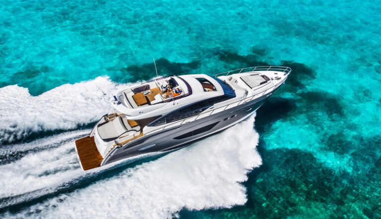 Princess S72 Yacht from above-001