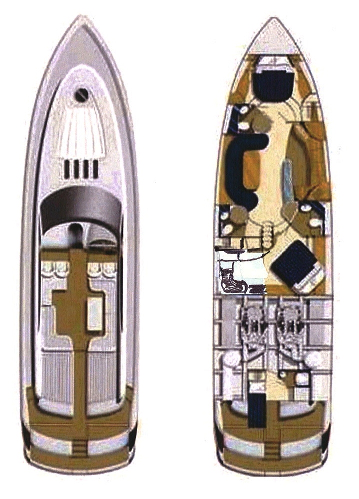 Princess Yacht PURA VIDA -  Layout