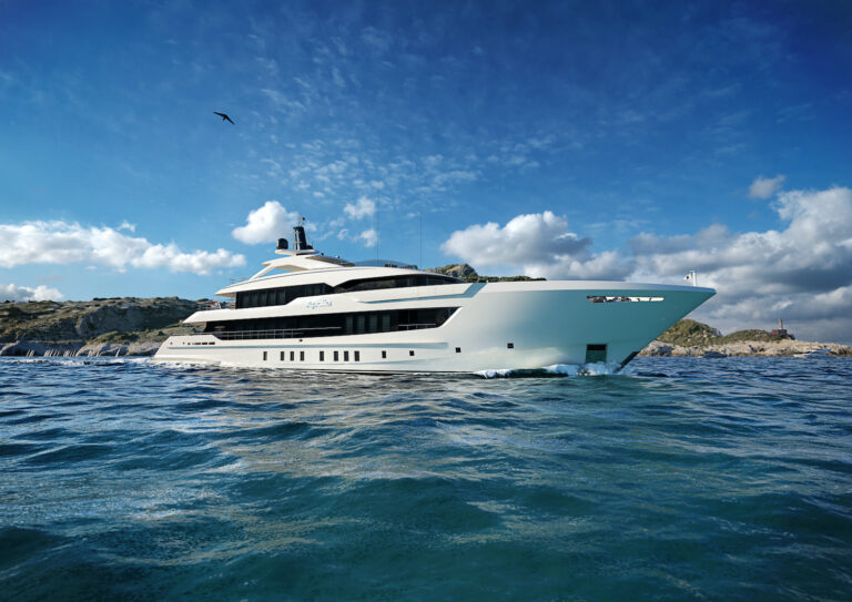 Project Apollo Now Called Motor Yacht IRIS BLUE _ Rendering