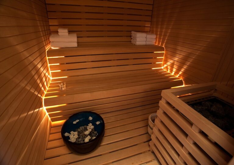 Realxing Sauna aboard luxury yacht Numptia