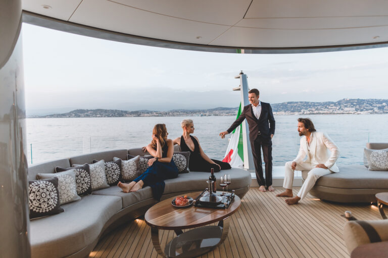 Relax On The Aft Deck Before The Deliscious Dinner Is Served