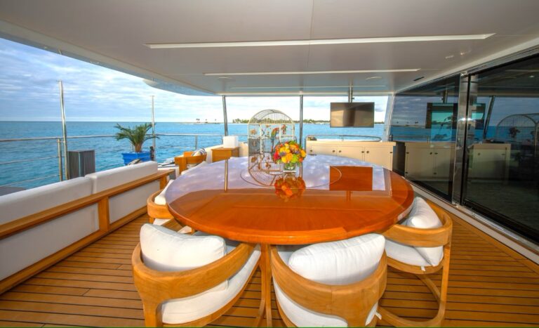 Rear Deck Relaxation Area With Sea Views