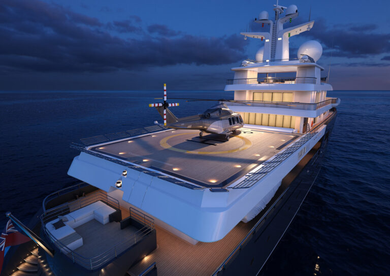 Rendering Helideck - By Serim Srl (Alberto Ascenzi) Architects