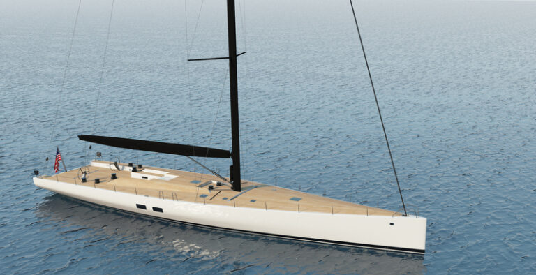 Rendering of WallyCento Yacht Hull no. 3