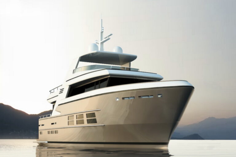 Rendering of the 24m Drettmann Explorer 24 Yacht