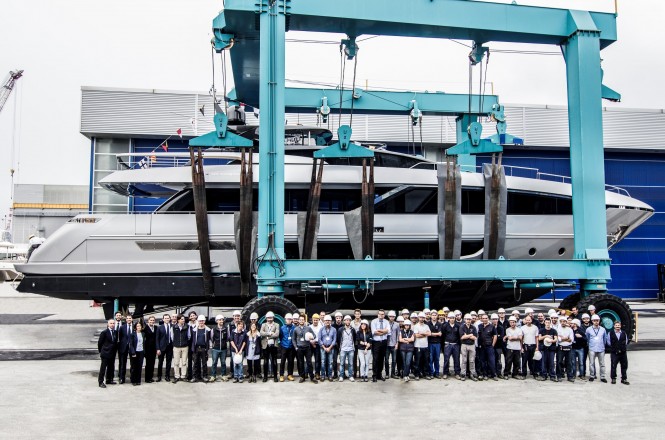 Riva 100 Corsaro Launch_1