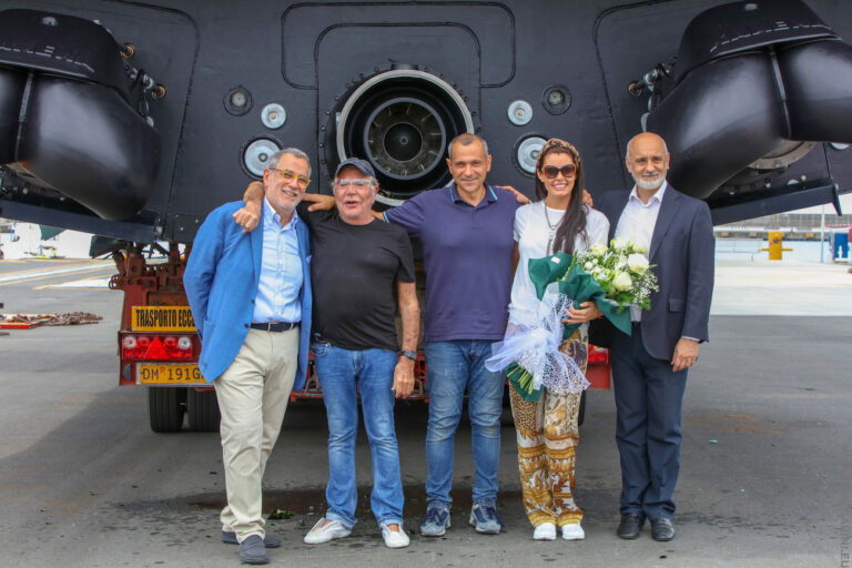 Roberto Cavalli, The Owner Of 27m Freedom During The Launch Ceremony