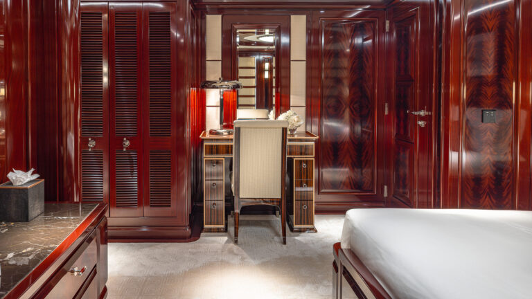 Rock It King VIP Guest Suite Starboard Aft - Desk Details Credit Yachting Image