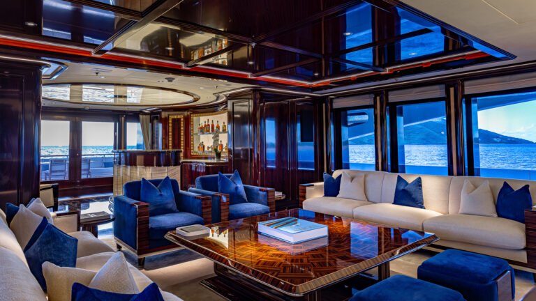 Rock It Main Salon - Sofas Credit Yachting Image