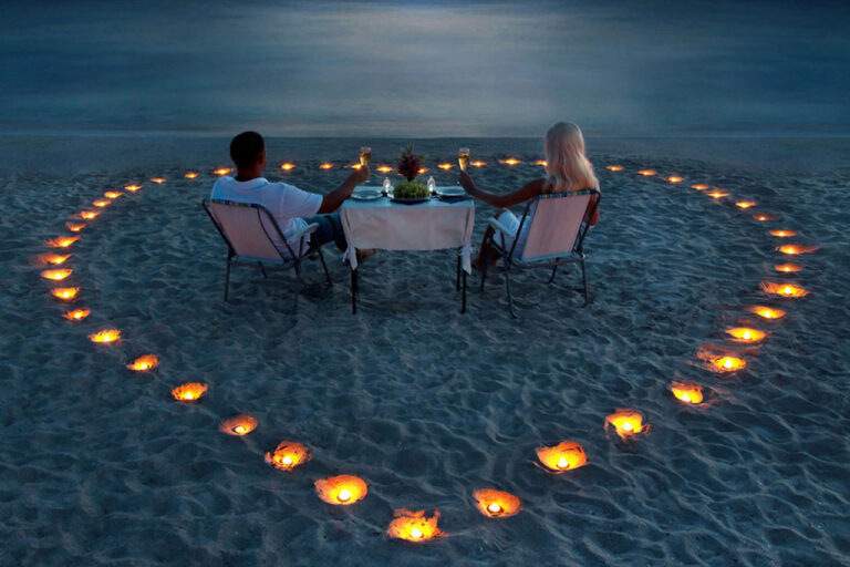Romantic Dinner On An Island