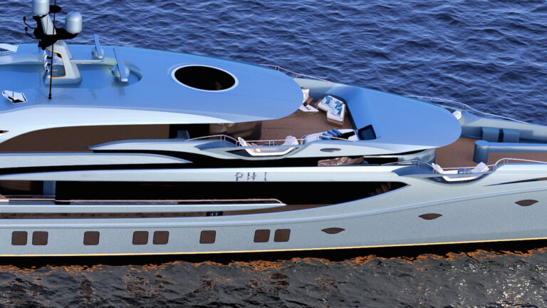 Royal Huisman Motor Yacht Project_PHI - Rendering By Cor D Rover Design