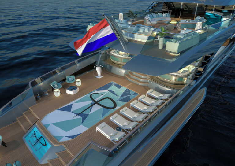 Royal Huisman Yacht PHI  - Aft Decks