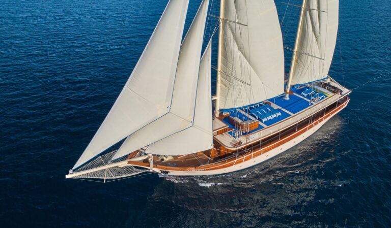 Aerial View Of The Yacht