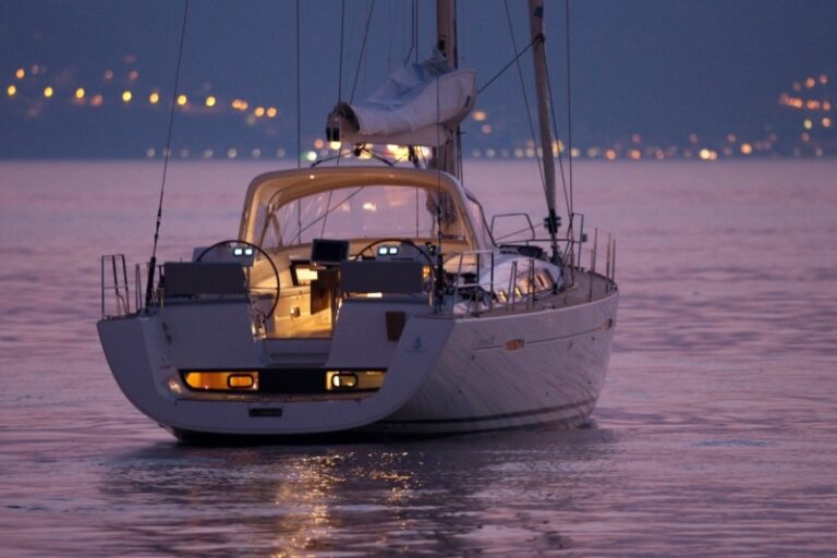 SERENDIPITY II -  At Anchor in the Mediterranean