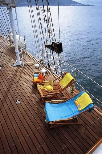 SIR WINSTON CHURCHILL -  Sun Chairs on Deck