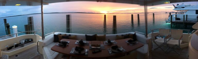 SOLO CONTIGO -  Sunset on Aft Deck