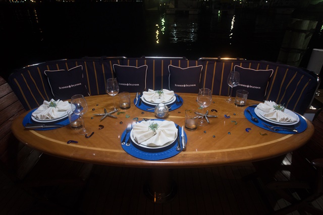 SUMMER SPLENDOR - Aft deck dining