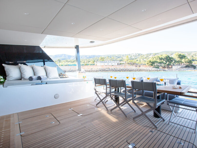 Aft Deck Dining Area